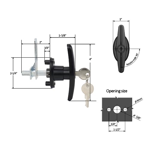 Black Truck Cap Locking T-Handle Toolkit