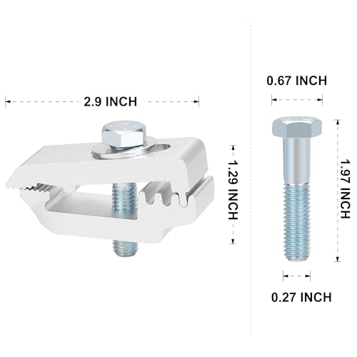 6-Pack Truck Topper Edge Clamps for Tonneau Covers, Camper, and Cap